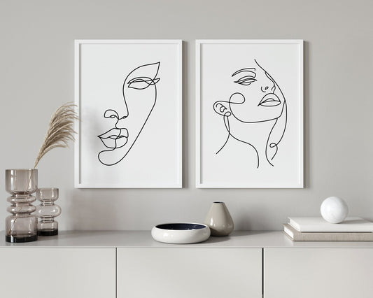 Set de 2 Mujeres en Líneas