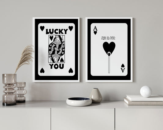 Set de 2 Lucky en negro