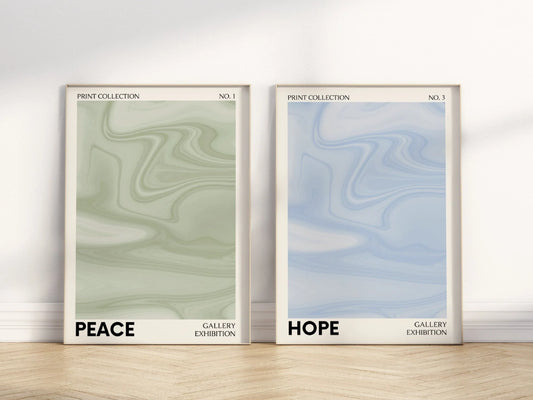 Set de 2 Peace and Hope