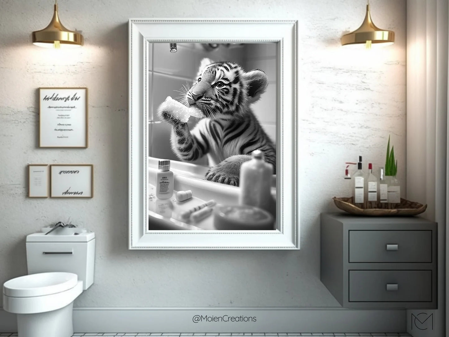 Bebé Tigre Baño