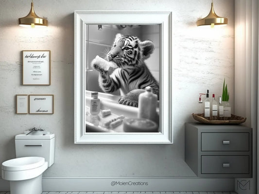 Bebé Tigre Baño