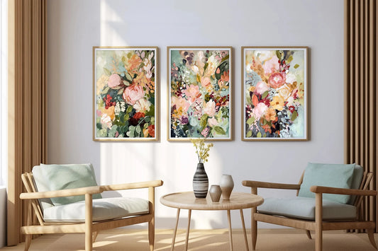 Set de 3 Floral Abstracto #2