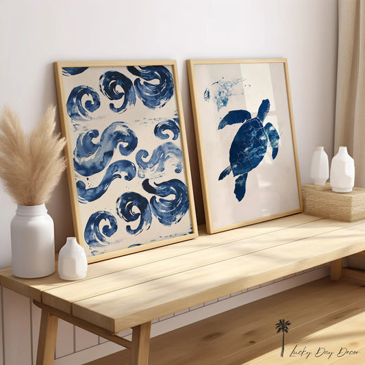 Set de 2 Marino Azul