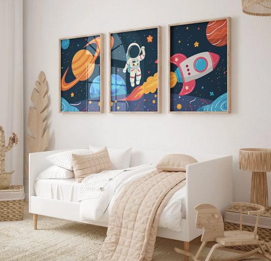 Set de 3 Astronauta y Espacio Infantil #2
