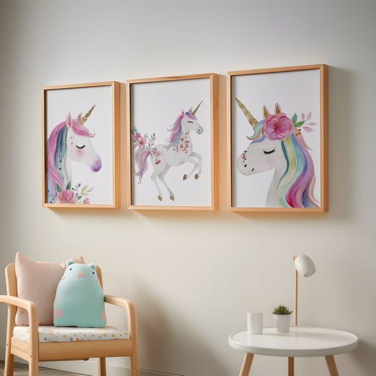 Set de 3 Unicornios Infantil