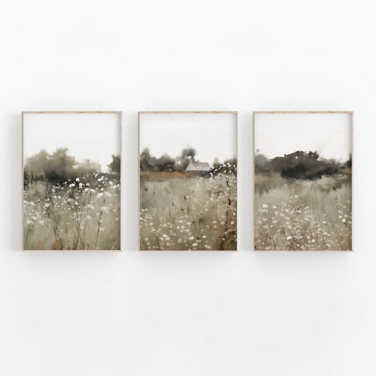 Set de 3 Campo de Flores 7