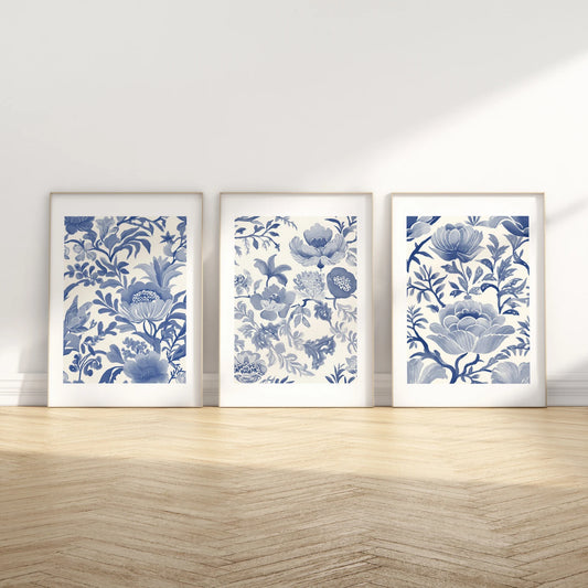 Set de 3 Flores Azules #2