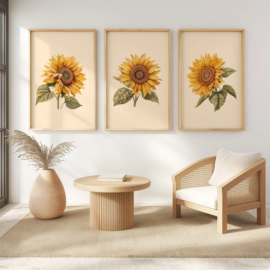 Set de 3 Girasoles