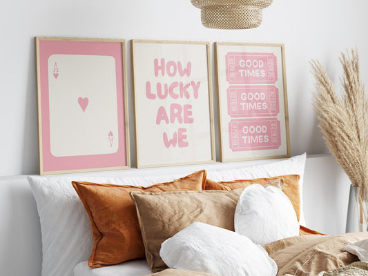 Set de 3 Lucky Rosa