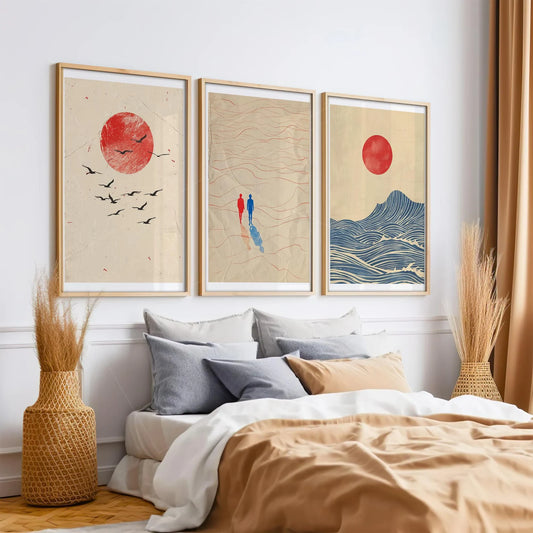 Set de 3 Arte Japonés