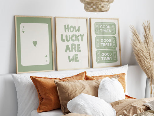Set de 3 Lucky Verde