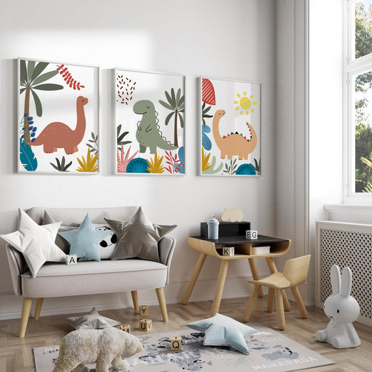 Set de 3 Dinosaurios Infantil