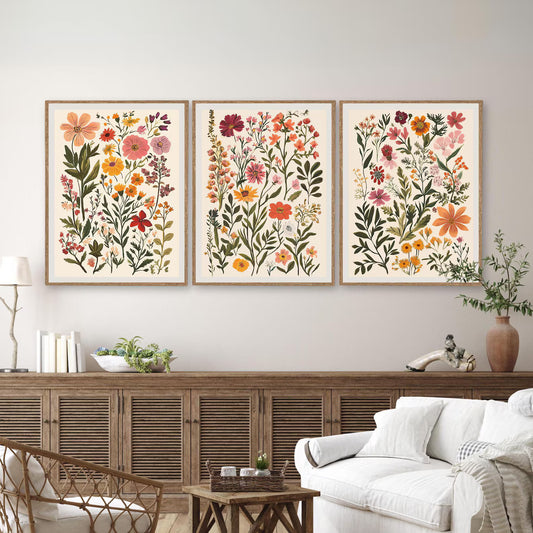 Set de 3 Flores Coloridas 2
