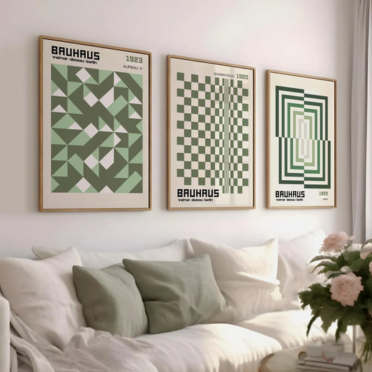 Set de 3 Bauhaus Verde