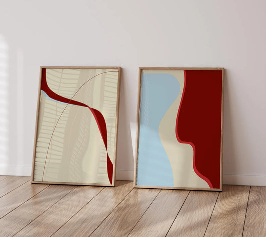 Set de 2 Abstracto #38