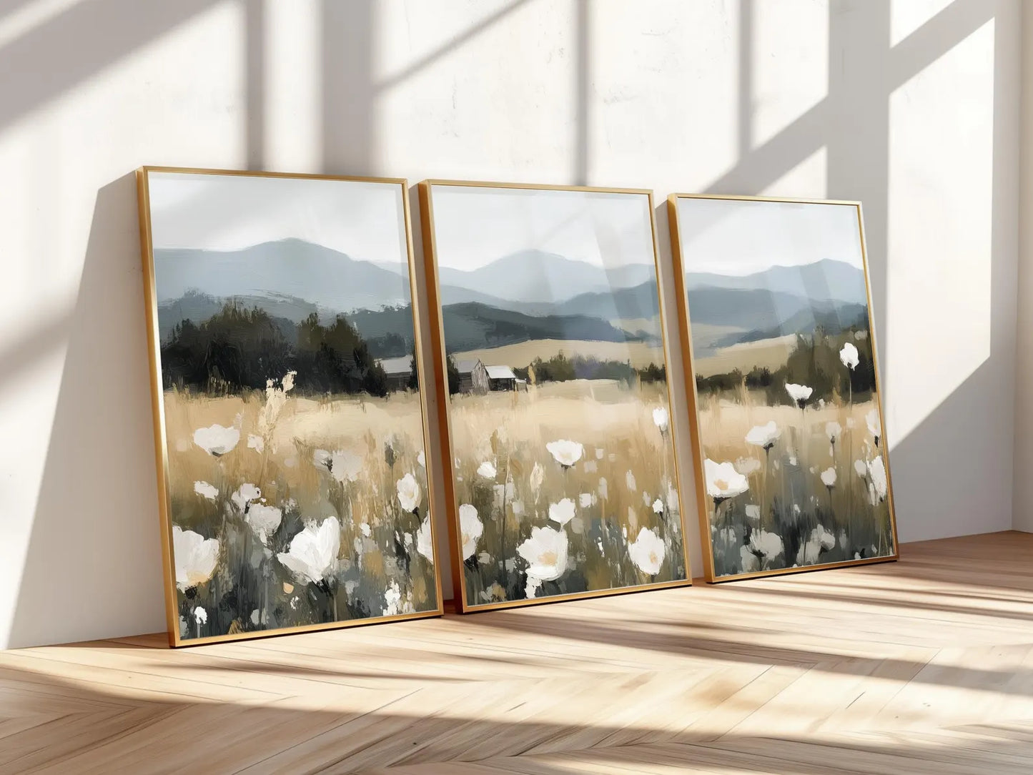 Set de 3 Campo de Flores 2
