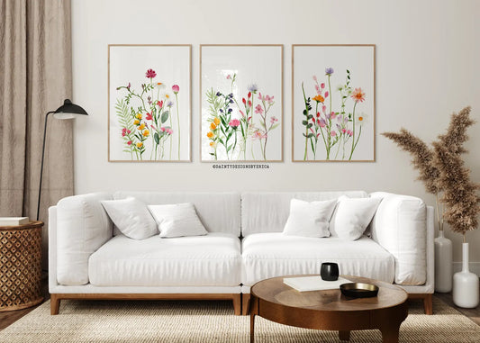Set de 3 Flores Coloridas 4