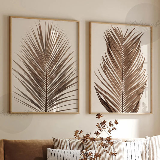 Set de 2 Boho Hojas