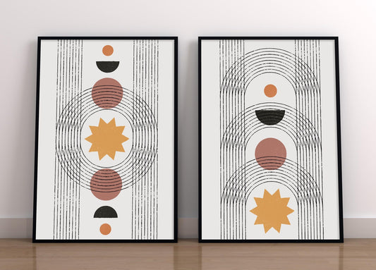 Set de 2 Abstracto #35