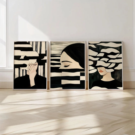 Set de 3 Mujeres Abstracto