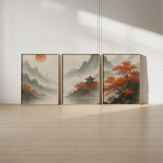Set de 3 Montaña Japonesa