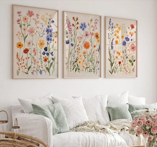 Set de 3 Flores Coloridas 3