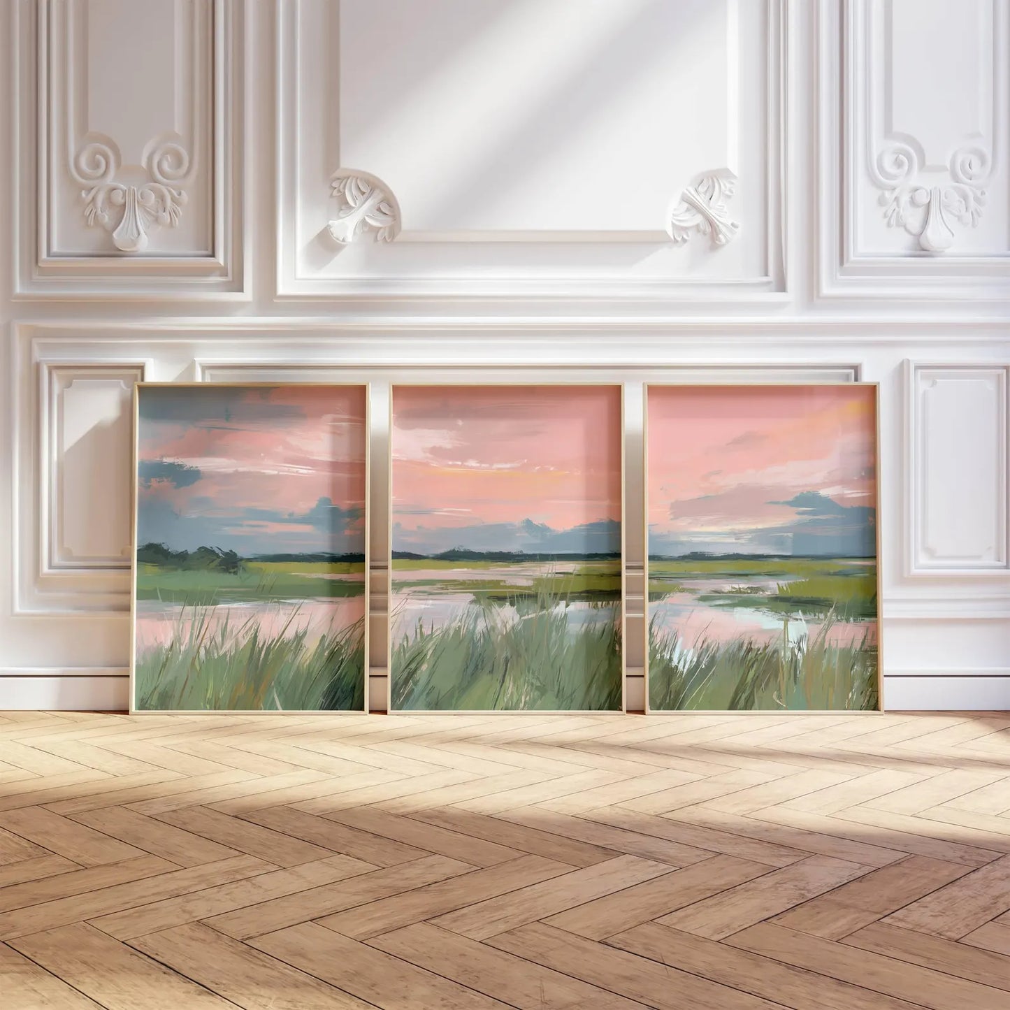 Set de 3 Campo en pastel