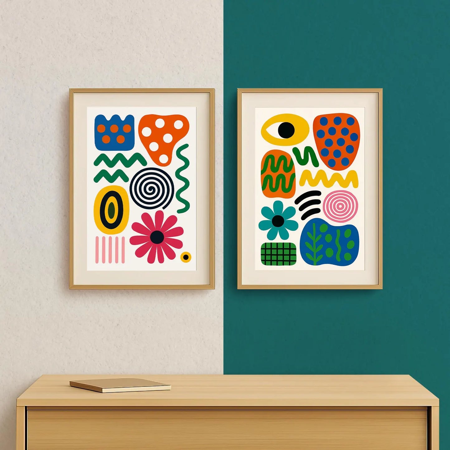 Set de 2 Abstracto #47
