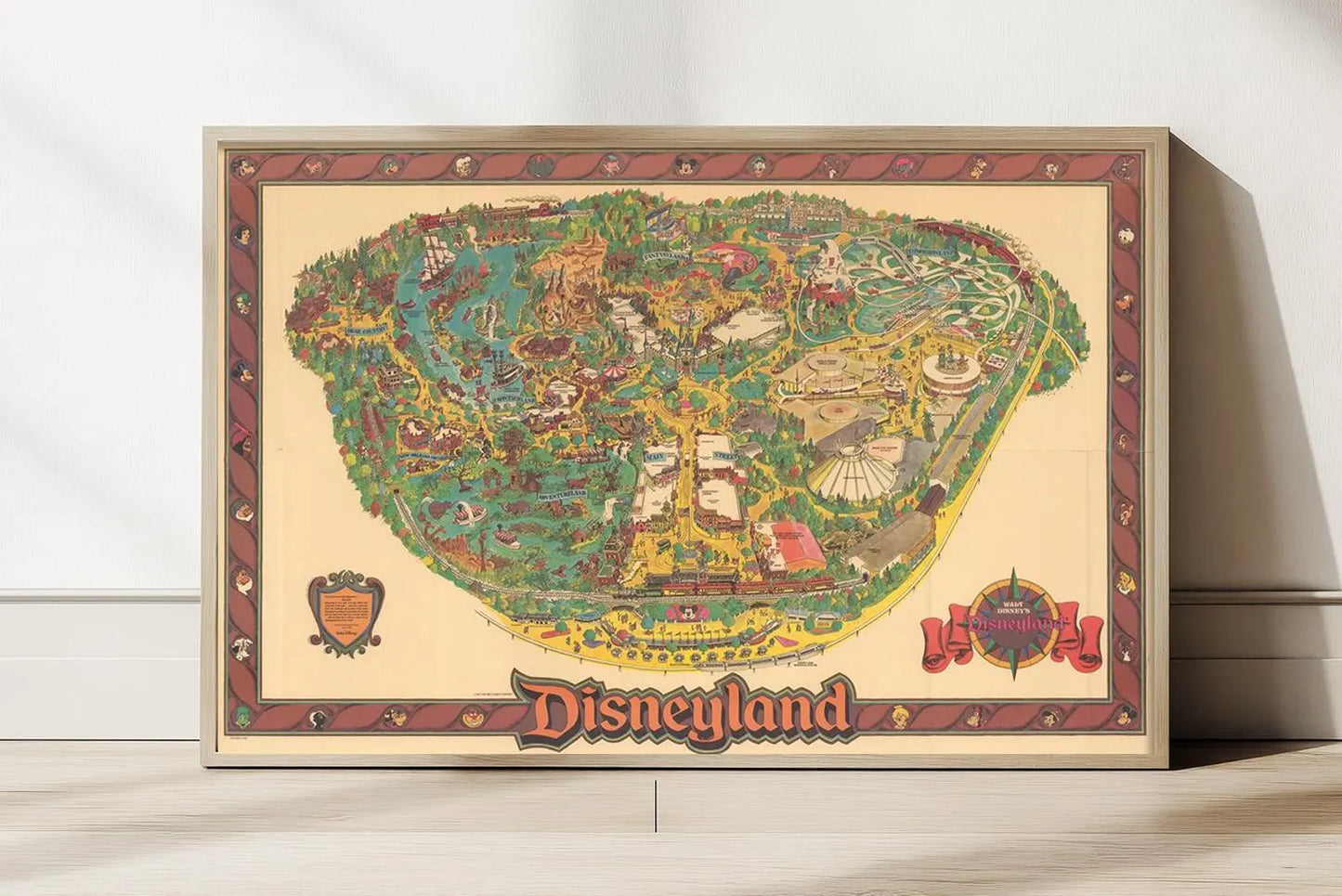Disenyland Mapa Vintage