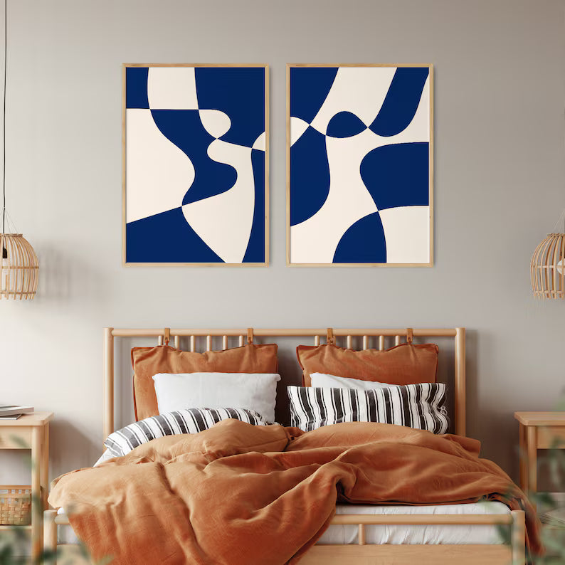Set de 2 Azul Orgánico