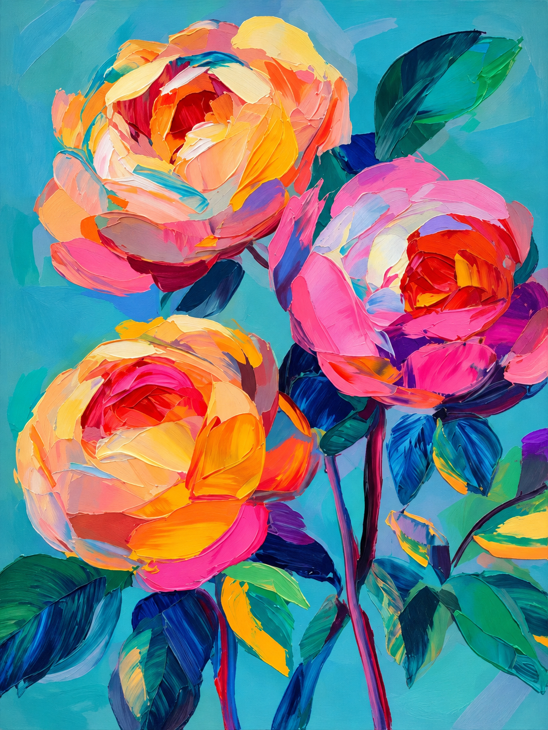Rosas Coloridas 080