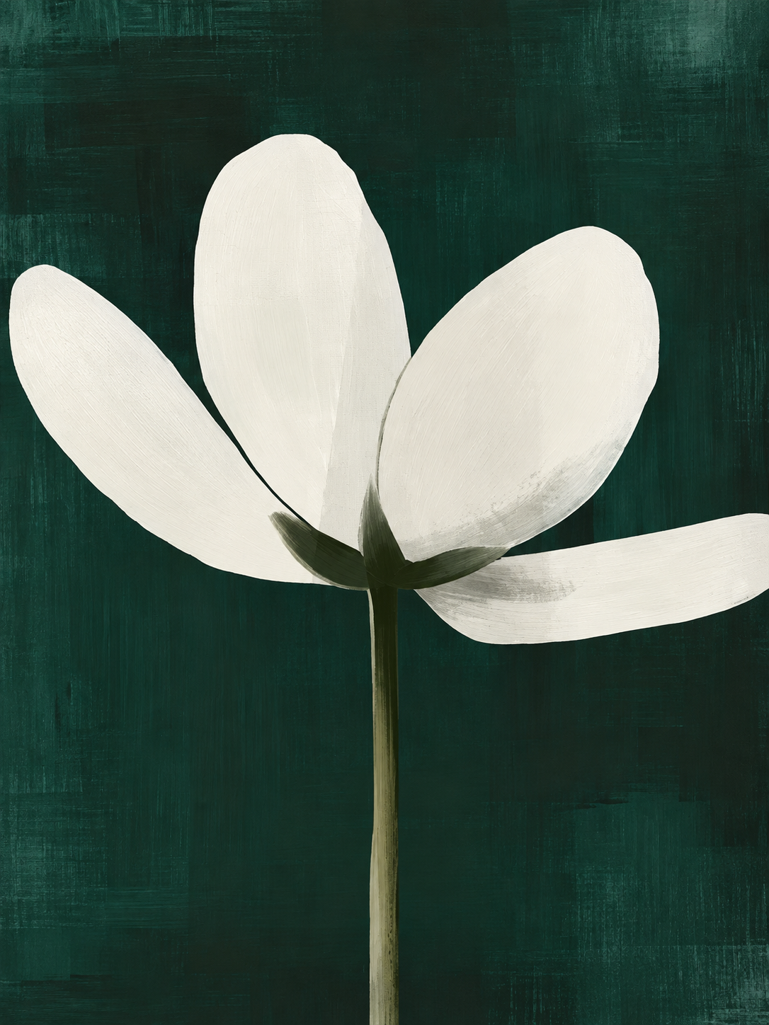 Flor Blanca Minimalista 124