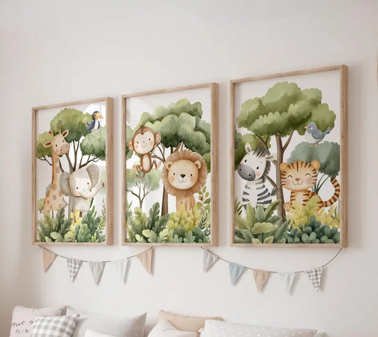 Set de 3 Amigos de la Jungla