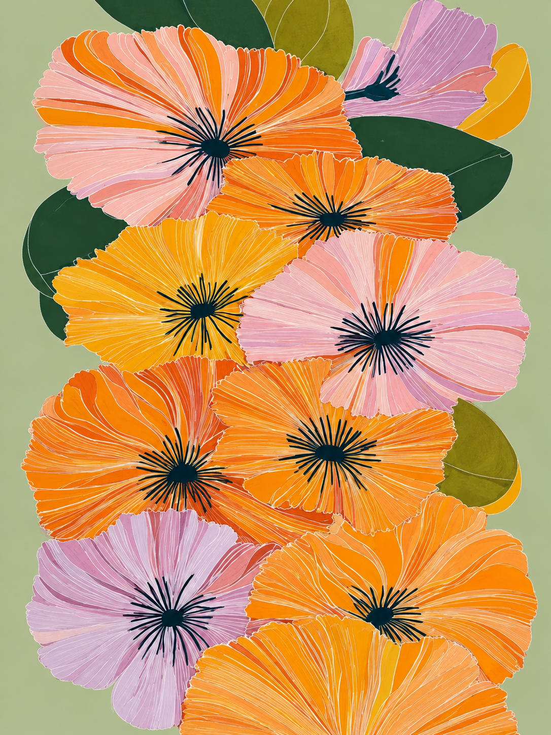 Flores Doradas 196