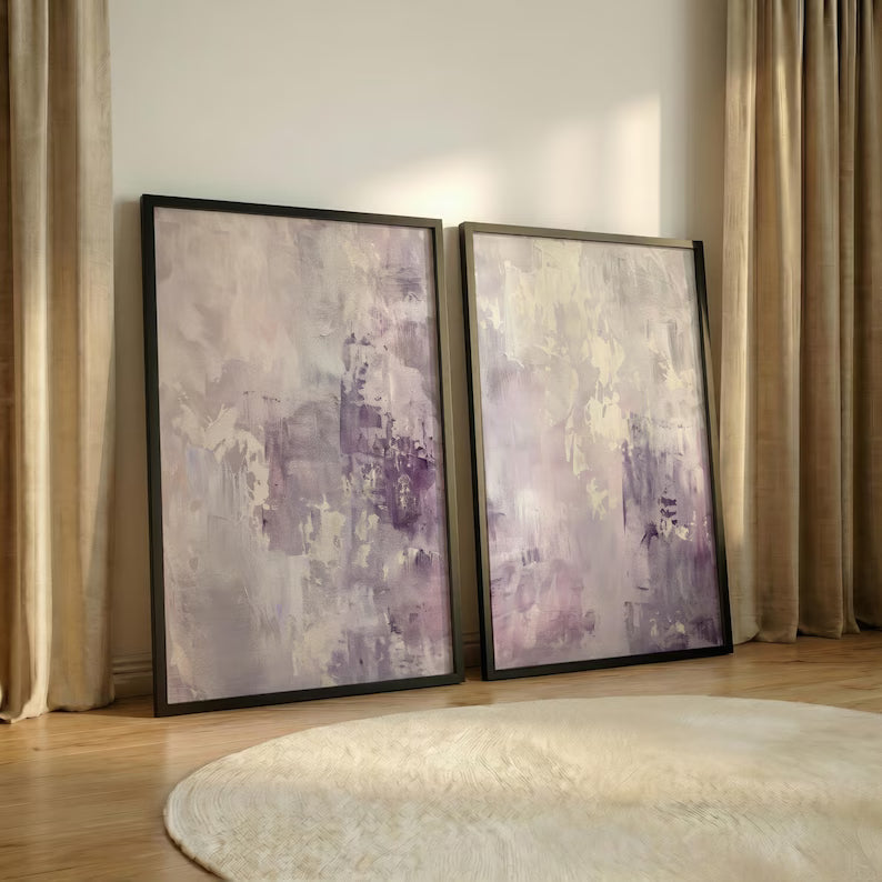 Set de 2 Abstracto Violeta
