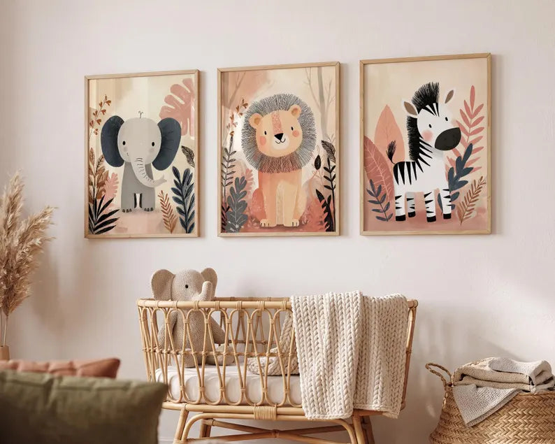 Set de 3 Safari Rosa Boho