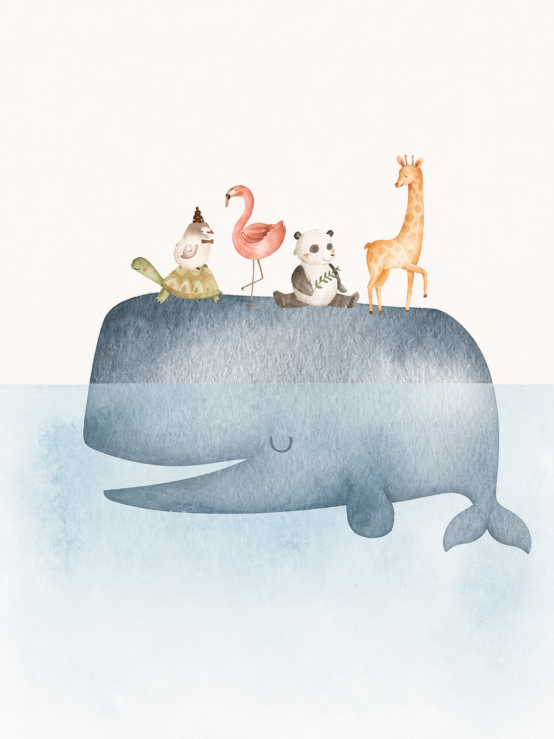 Ballena y Amigos — cuadro infantil