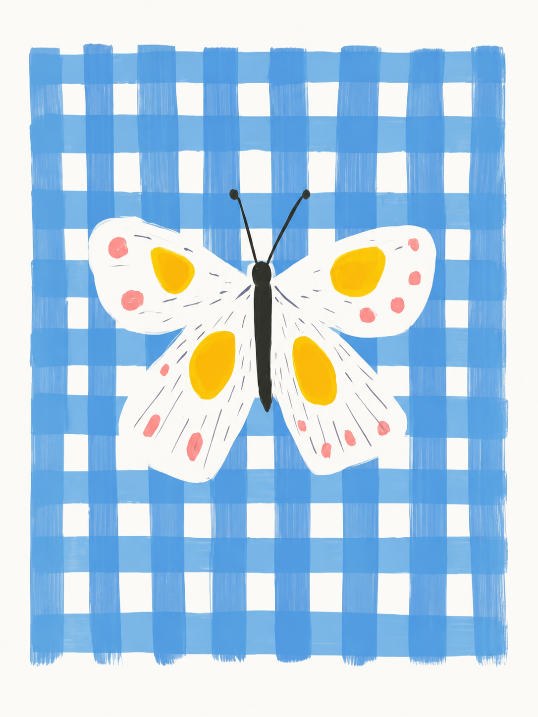Mariposa Azul — cuadro infantil