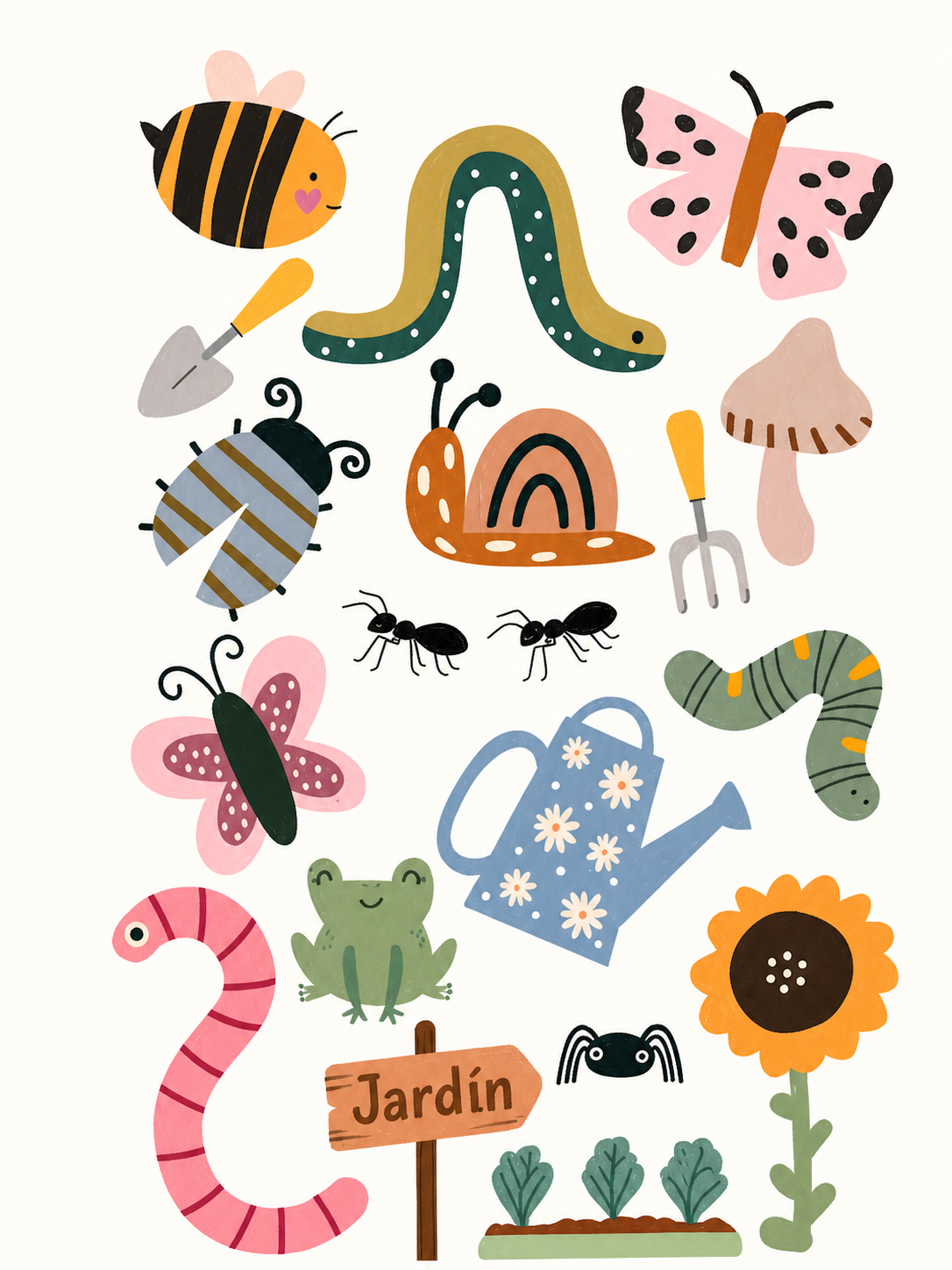 Jardín de Animales — cuadro infantil