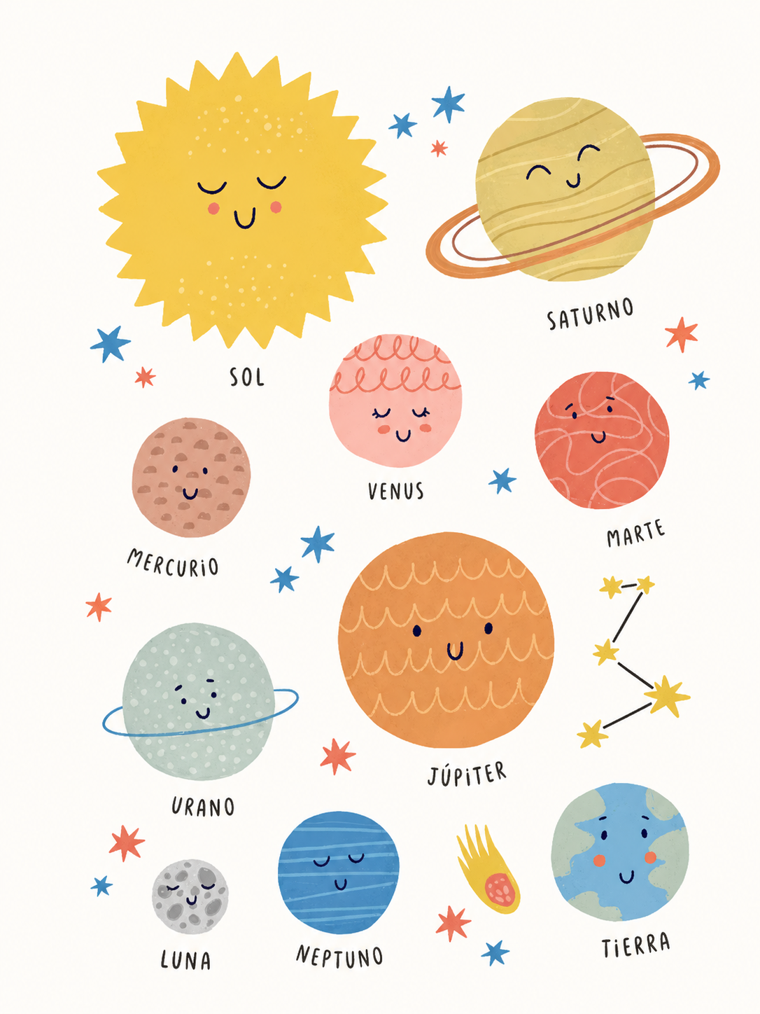 Sistema Solar Infantil — cuadro infantil