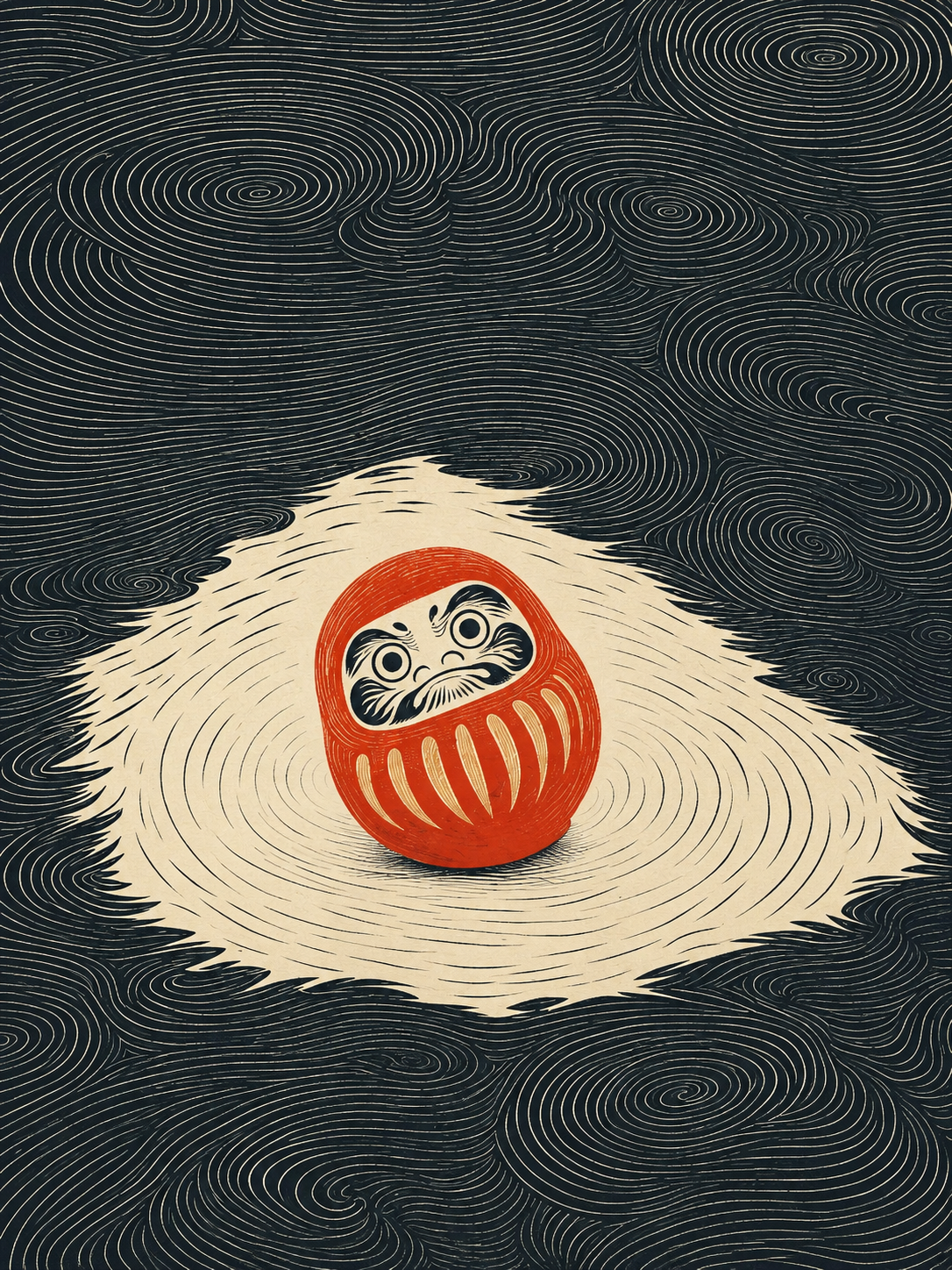 Japón — Daruma en espiral