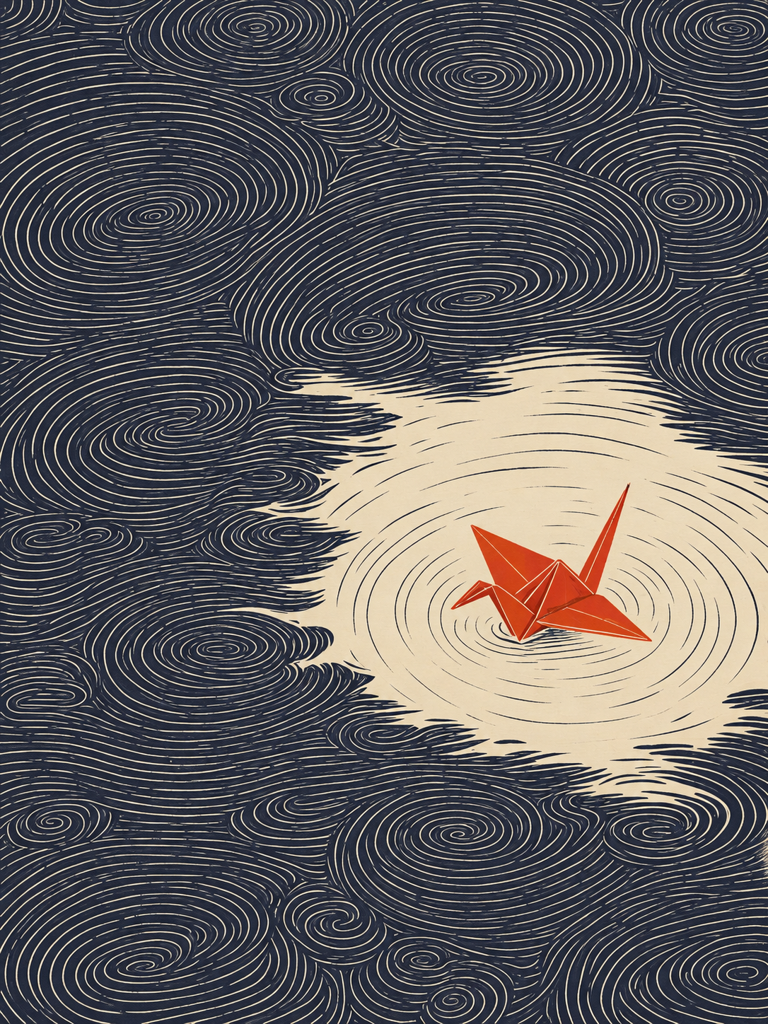 Japón — Grulla en espiral