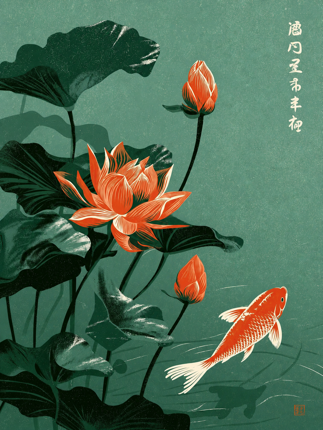Koi Loto Rojo