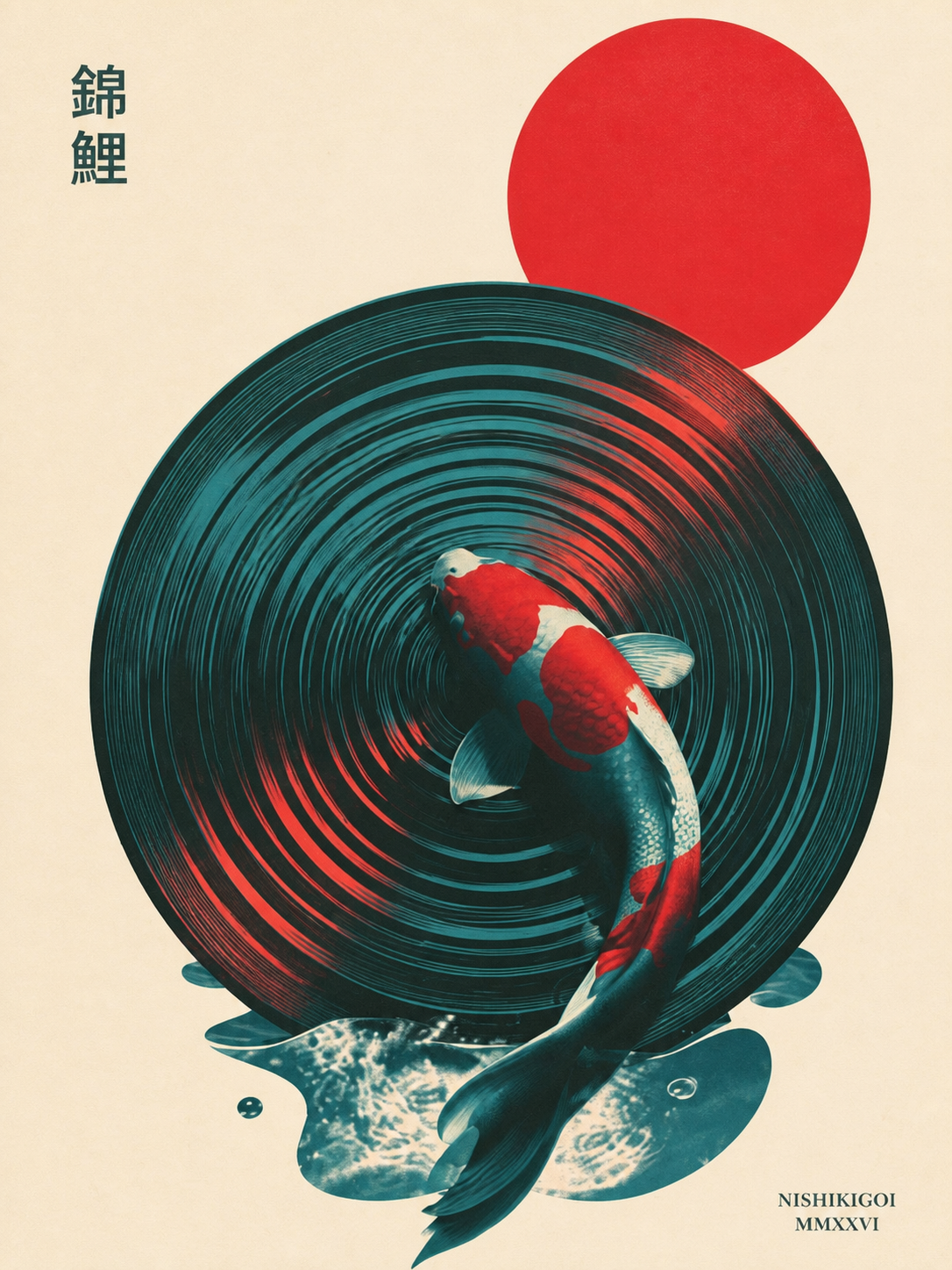 Koi Vinilo Rojo