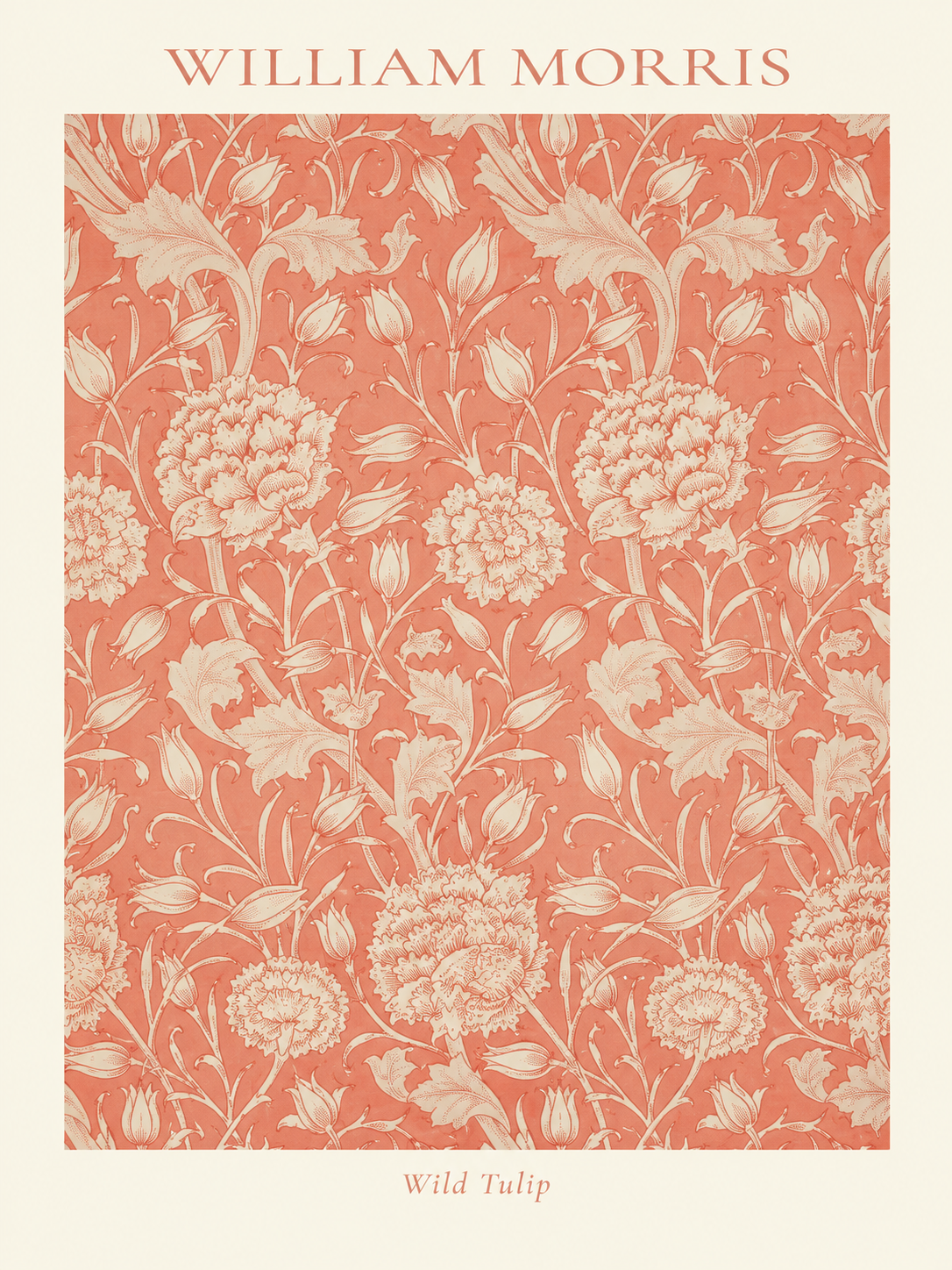 Hojas Coral, lámina decorativa inspirada en William Morris