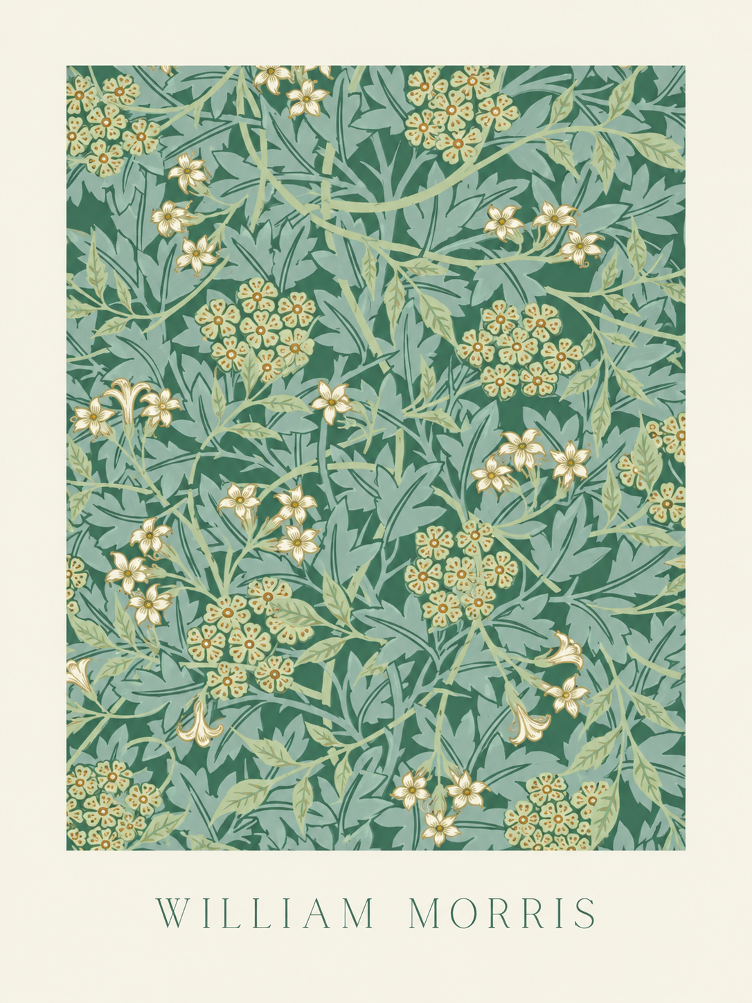 Ramas Florales, lámina decorativa inspirada en William Morris