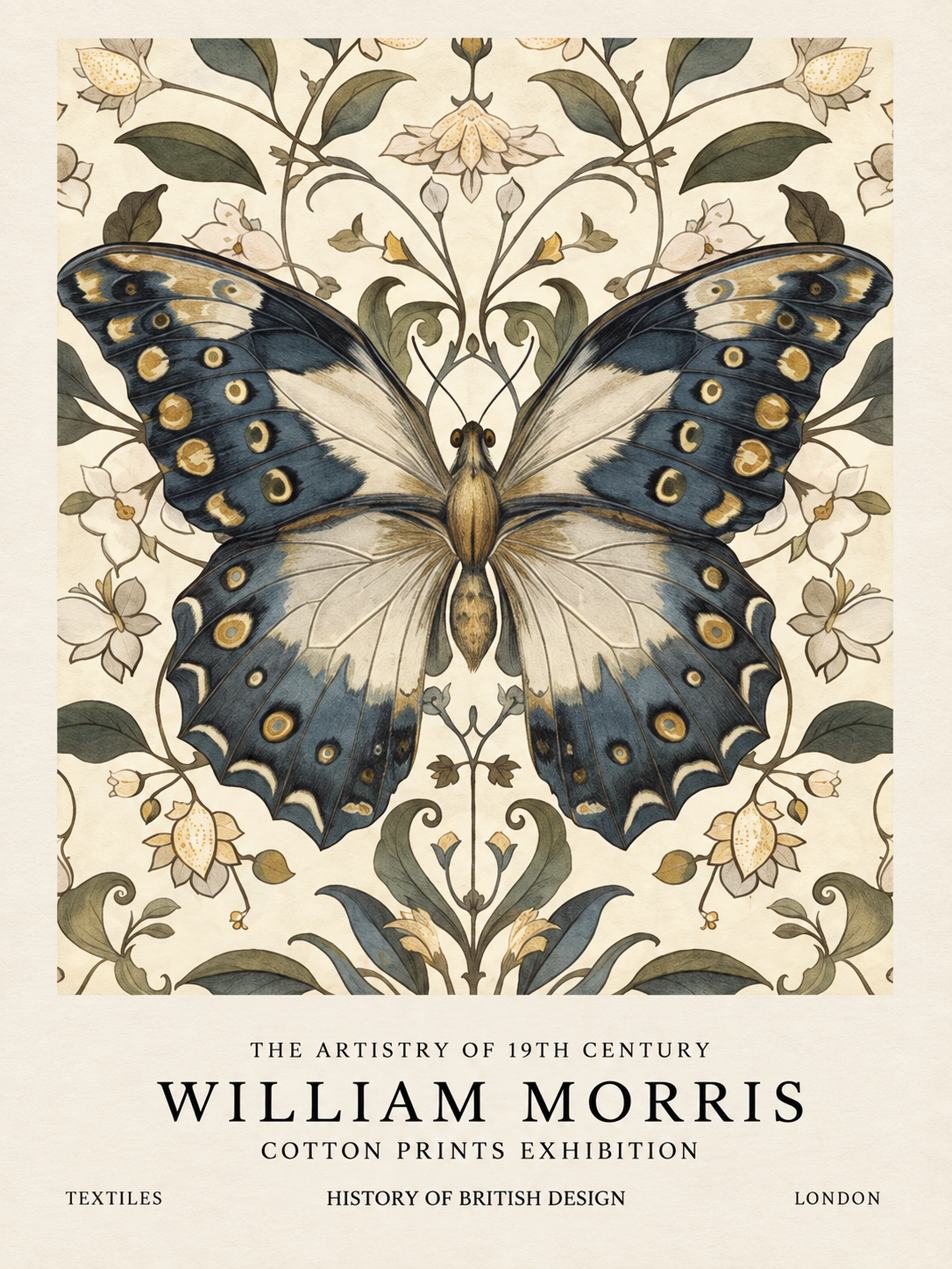 Ramas Silvestres, lámina decorativa inspirada en William Morris