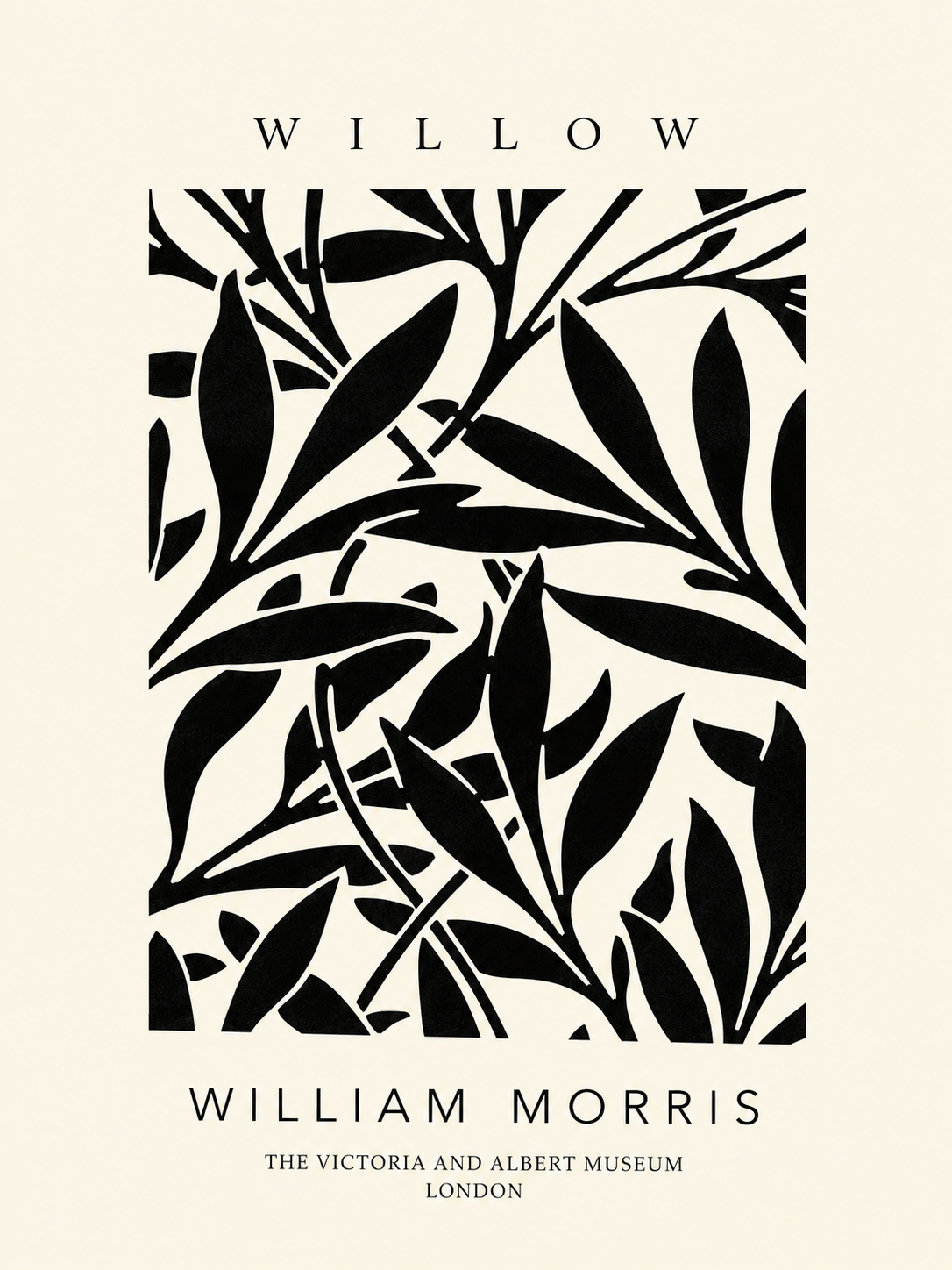 Flores Rojas, lámina decorativa inspirada en William Morris