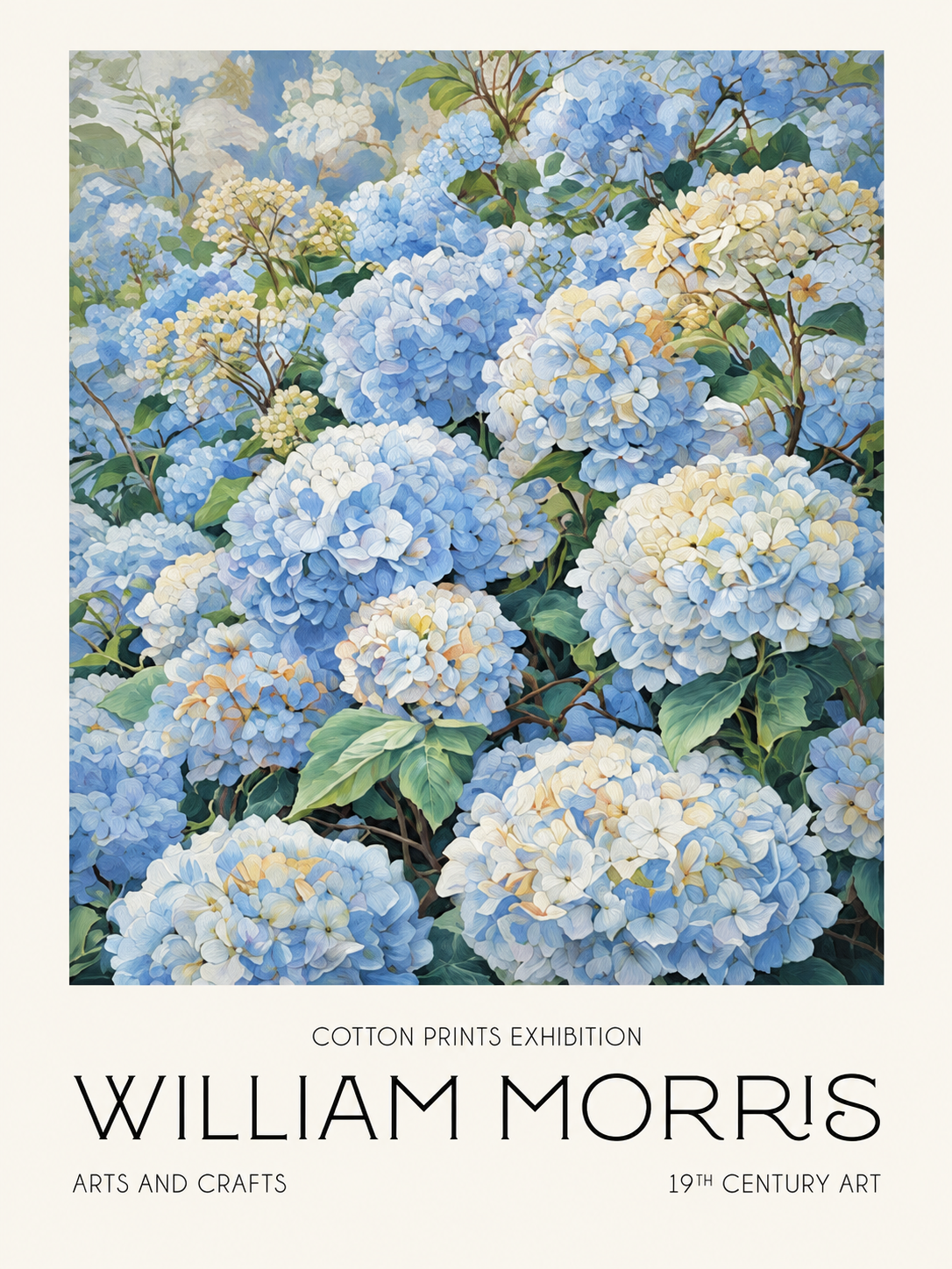 Hojas Coral, lámina decorativa inspirada en William Morris