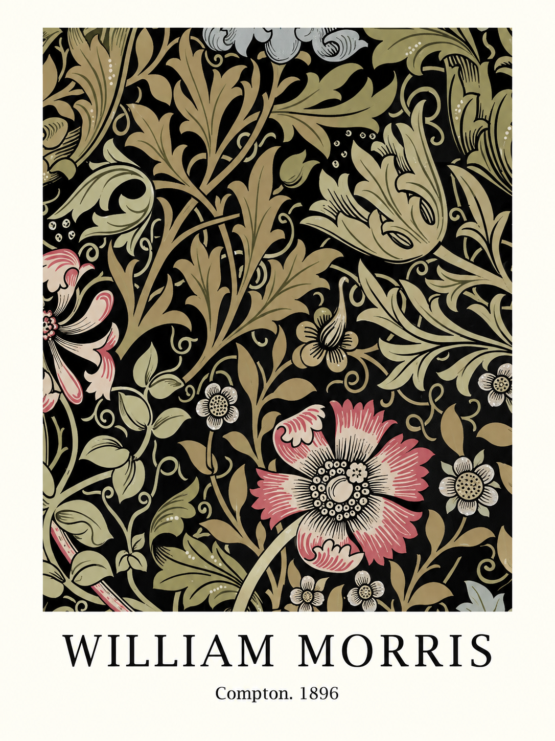 Ramo Rosado, lámina decorativa inspirada en William Morris